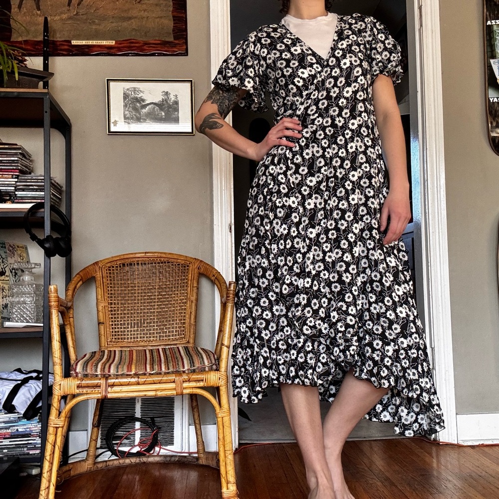 Floral Wrap Dress